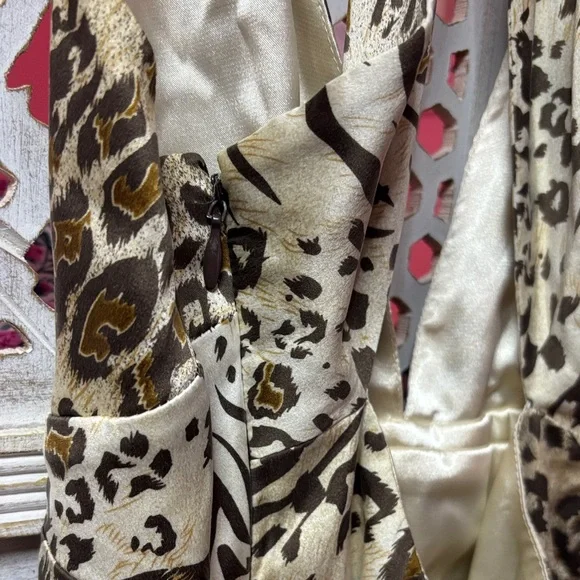 Arden B Animal Print Backless Dress Size: Small - Picture 6 of 8